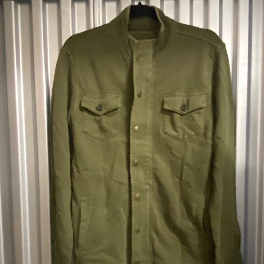 Military Green Button Down Jacket